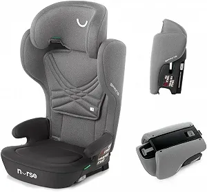 Портативне автокрісло Nurse Spring i-Size / 100-150 см / 4-12 років / Isofix / Сірий колір - Фото 1