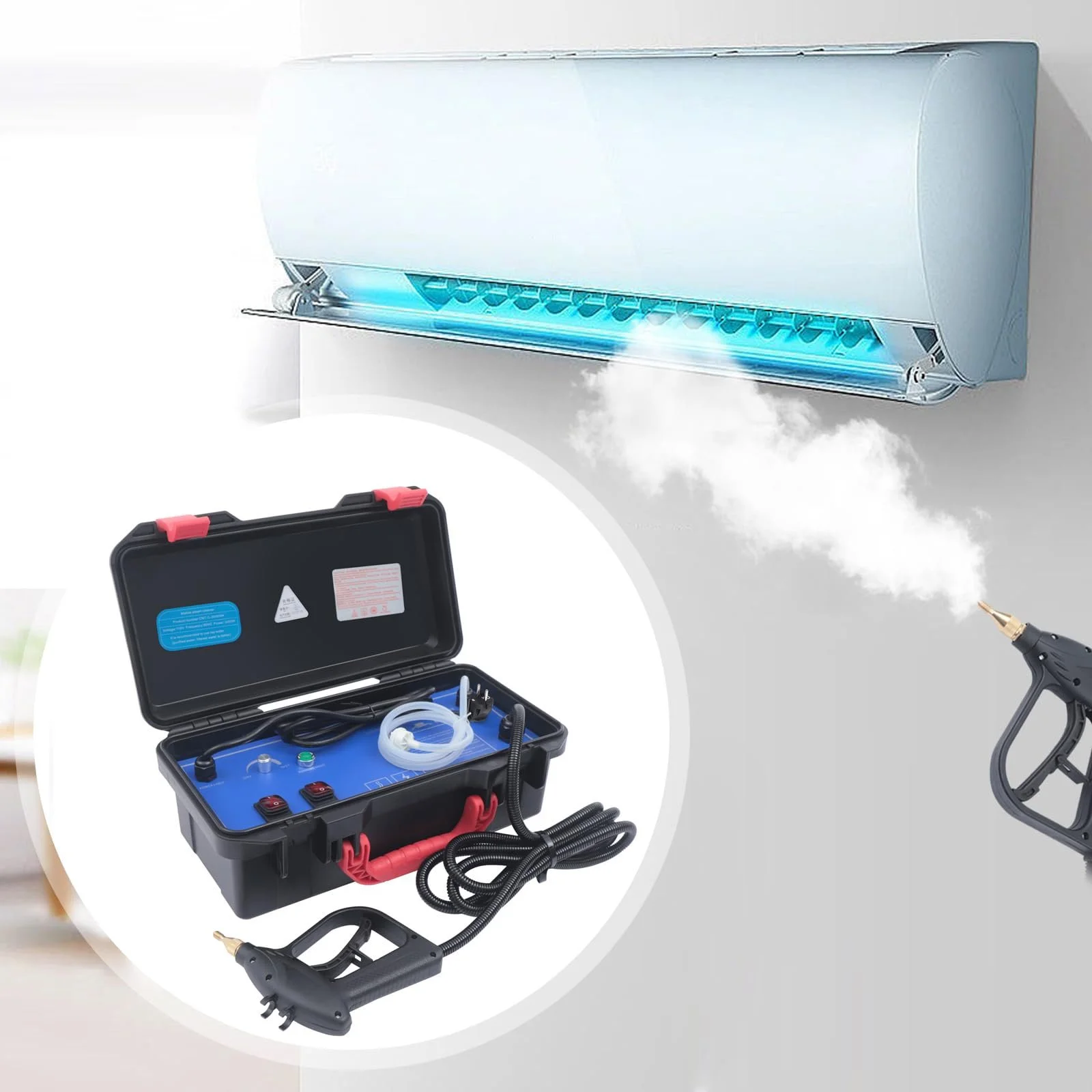 Ручний пароочисник 3000 Вт 2-3.5 бар режими сухої/вологої пари кабель 1.8 м, фото №8 Ручний пароочисник 3000 Вт 2-3.5 бар режими сухої/вологої пари кабель 1.8 м, фото №8