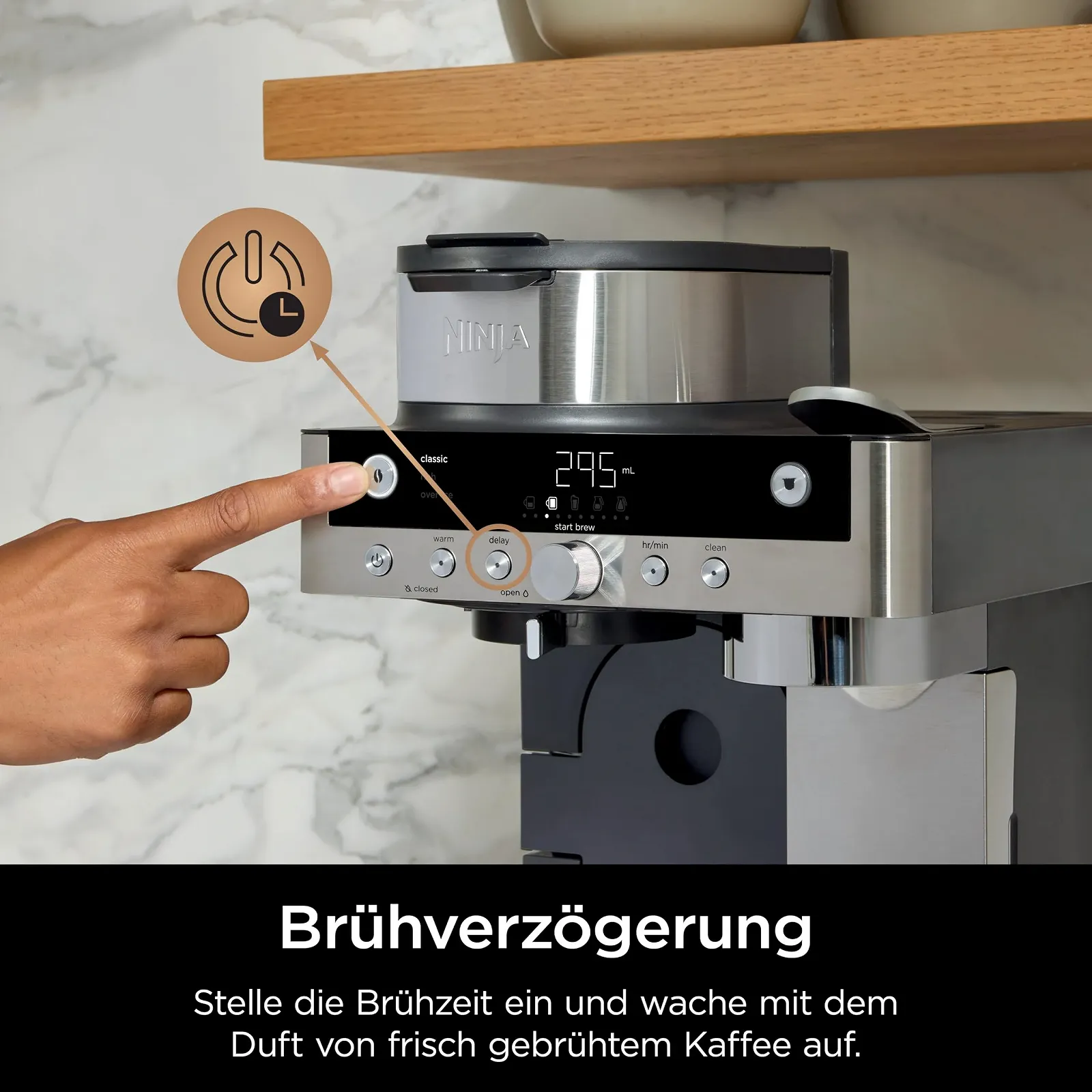 Кофеварка 2-в-1 Ninja Prestige CFN802EU Капельная и капсульная Встроенный капучинатор Черная, фото №11