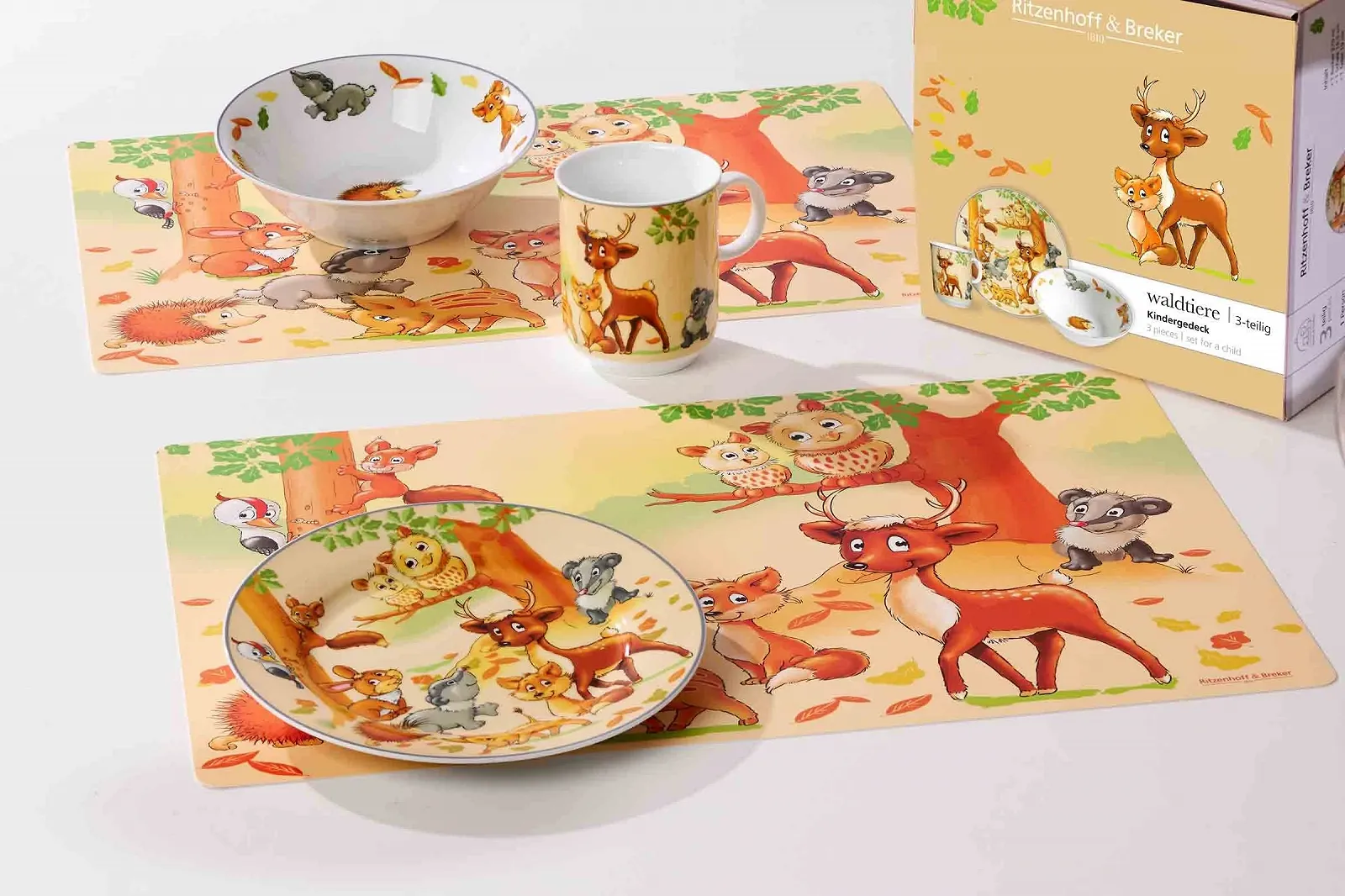 Набор детской посуды Ritzenhoff & Breker Woodland Animals, 3 предмета, фото №2 Набор детской посуды Ritzenhoff & Breker Woodland Animals, 3 предмета, фото №2