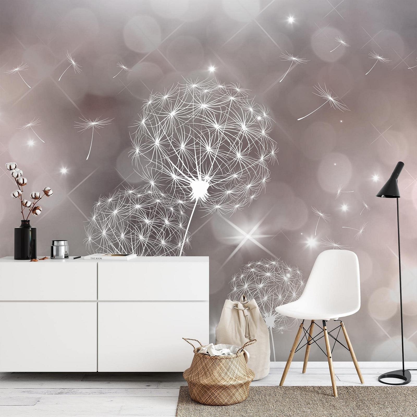 Фотообои 9174012a Одуванчик Абстракция 396 x 280 см Флизелиновые Серый, Бежевый, фото №3 Фотообои 9174012a Одуванчик Абстракция 396 x 280 см Флизелиновые Серый, Бежевый, фото №3