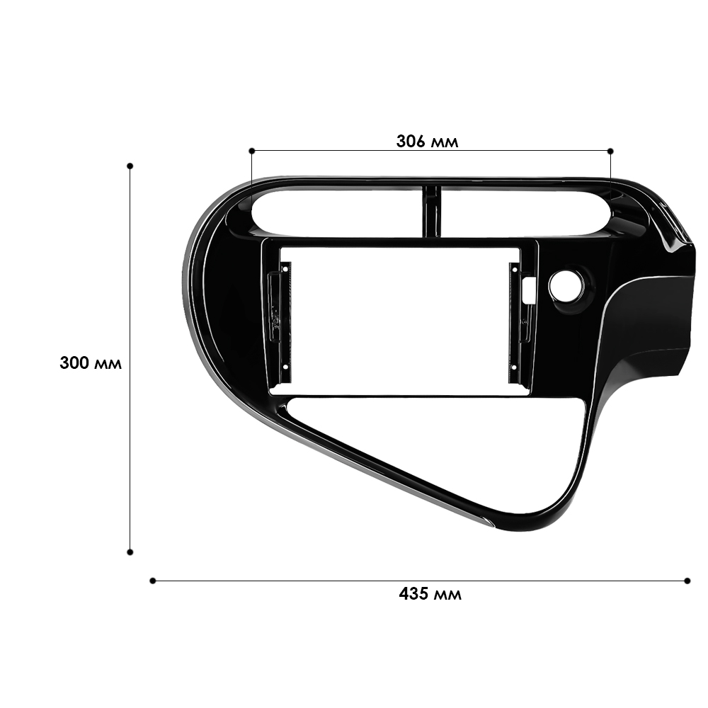 Перехідна рамка Toyota Prius C 2018-2020 7528, фото №4