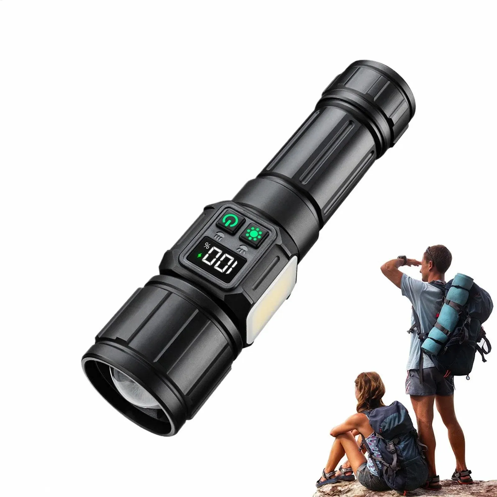 Ліхтарик LED, висока яскравість 2000 люмен, дальність 1200 метрів, фото №8