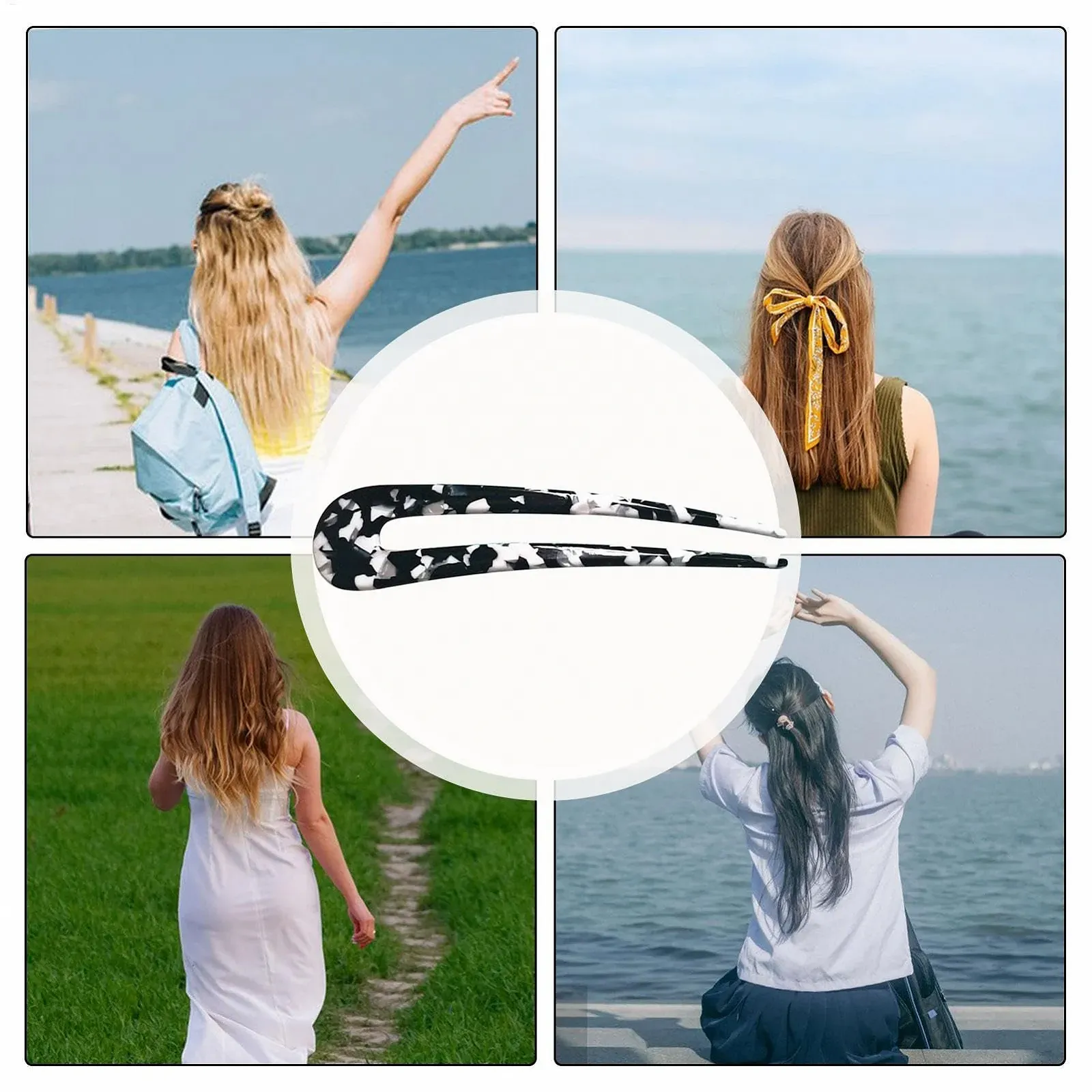 Вилка для волос Acunny U-образная, шпильки для волос большие акриловые, фото №4 Вилка для волос Acunny U-образная, шпильки для волос большие акриловые, фото №4