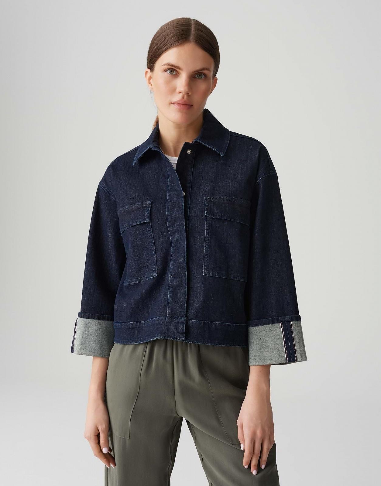 Женская куртка OPUS Hollic Loose Denim, Rinsed Wash, фото №2
