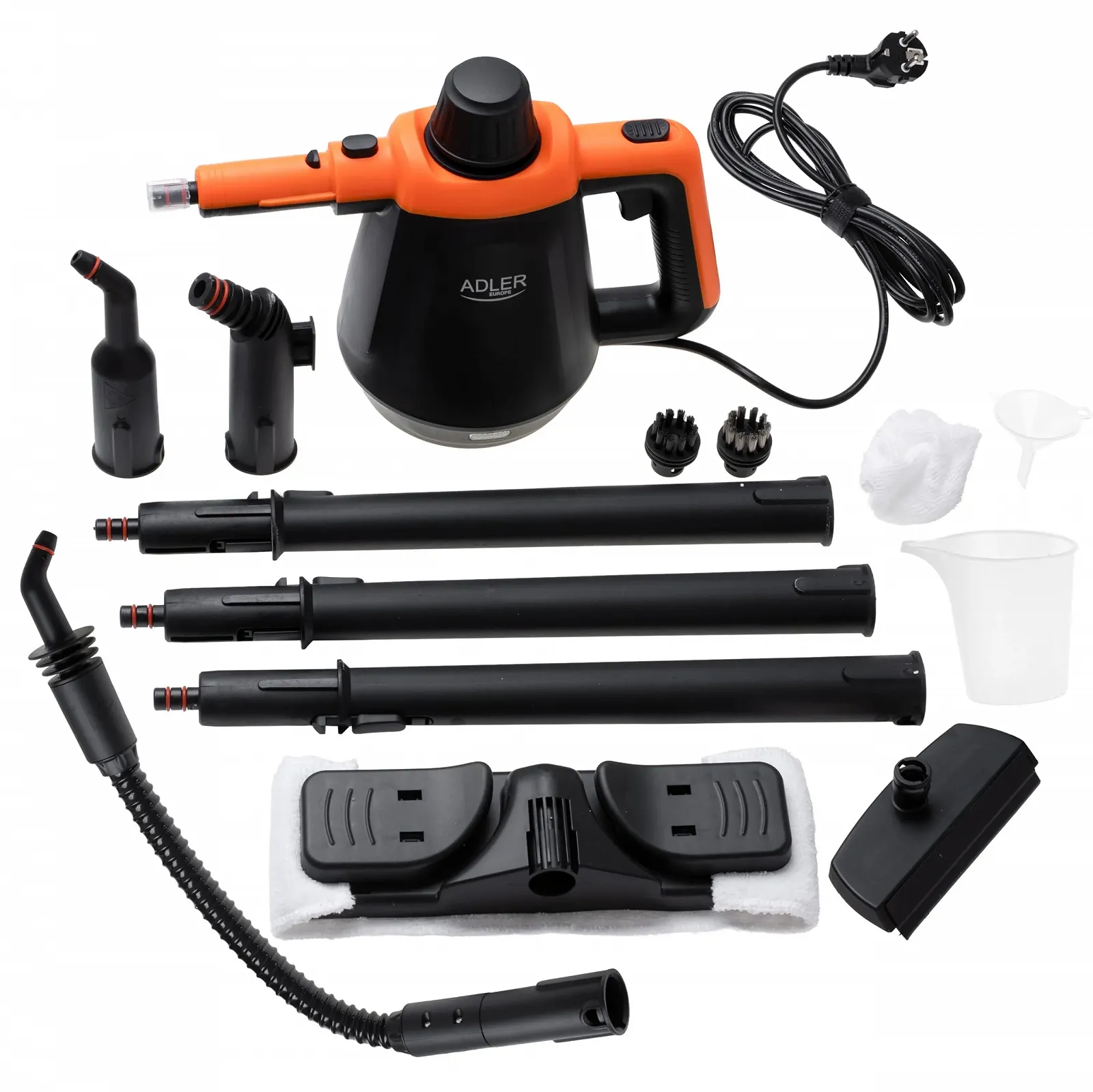 Набір ручного пароочисника Adler 13 насадок 3.5 бар 120 °C, фото №3