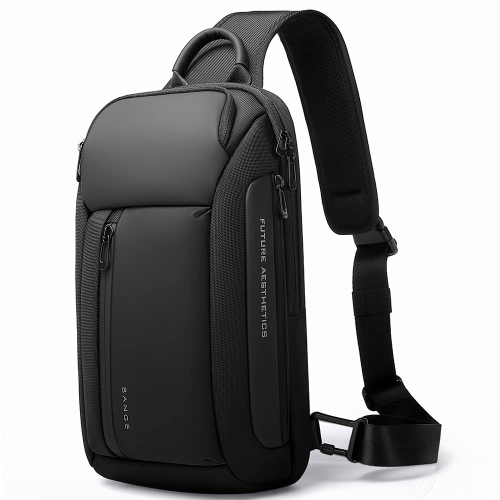 Слінг BANGE Водонепроникна чоловіча нагрудна сумка плечові сумки Crossbody слінг рюкзак для чоловіків, фото №1