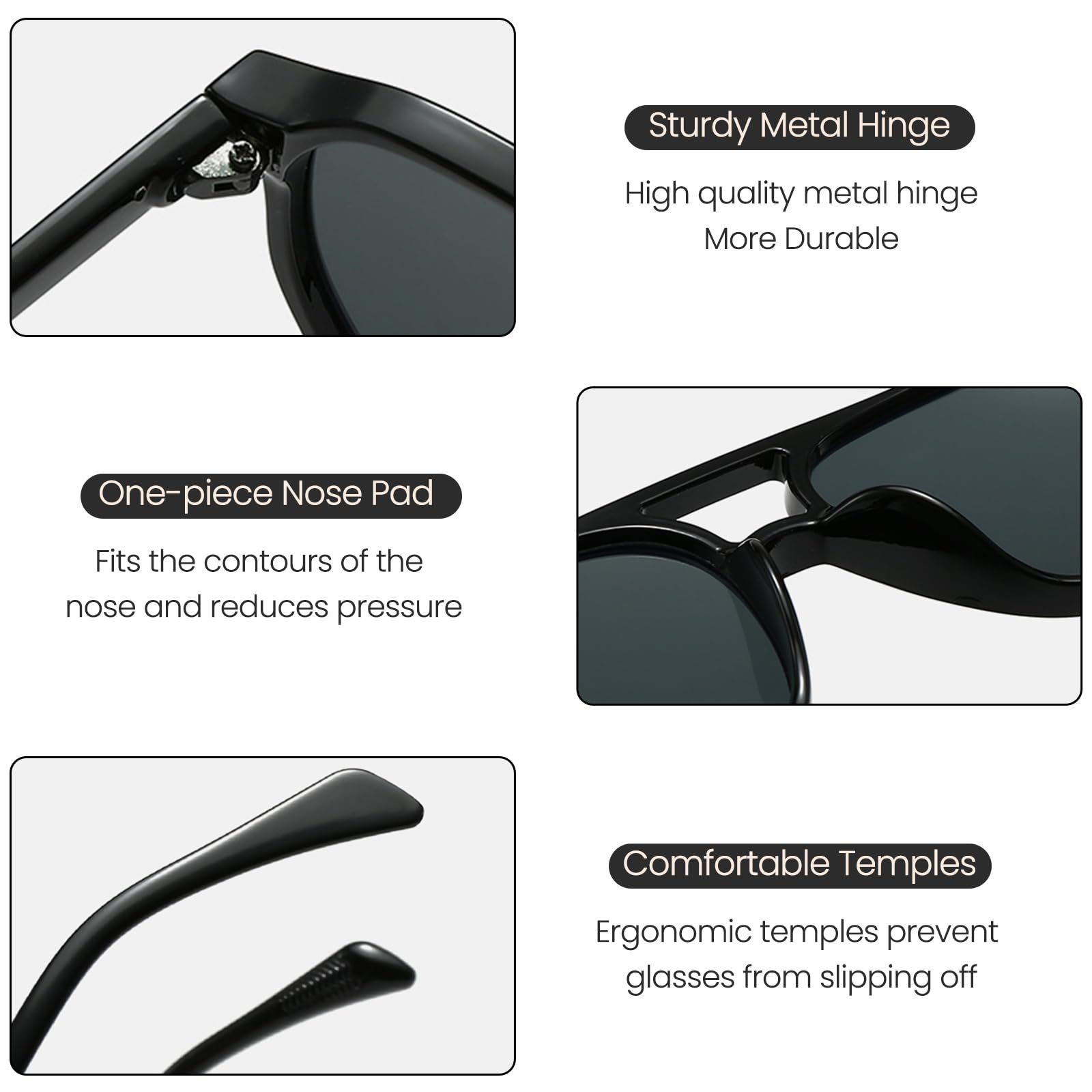 Солнцезащитные очки Retro CIKJUK Круглые Авиаторы 70-х для мужчин и женщин UV400, фото №4