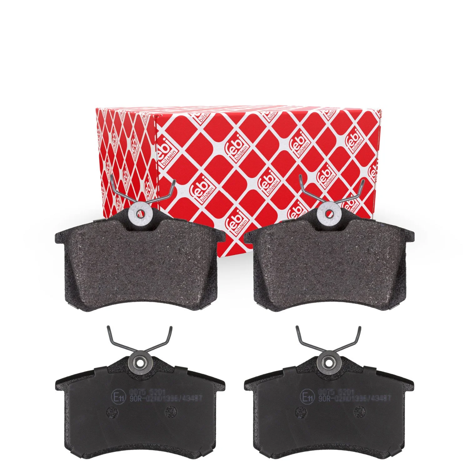 Комплект гальмівних колодок, дискові гальма FEBI BILSTEIN 16488 для AUDI CITROËN FIAT FORD MG, фото №1