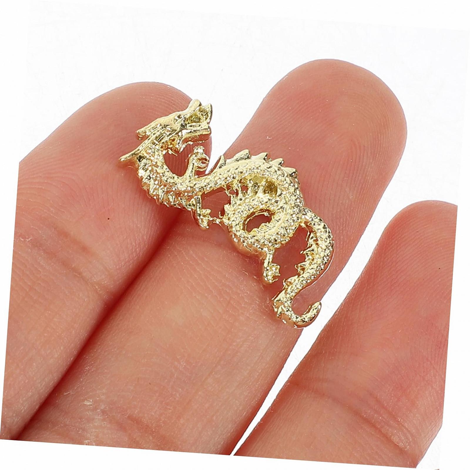 Набор Аксессуаров для Маникюра 20 шт Рождественский Рождественский Горький Стоп Выпускной Рождественское Украшение для Ногтей Декор для Ногтей Подвеска для Ногтей для Женщин Золотой Сплав, фото №3