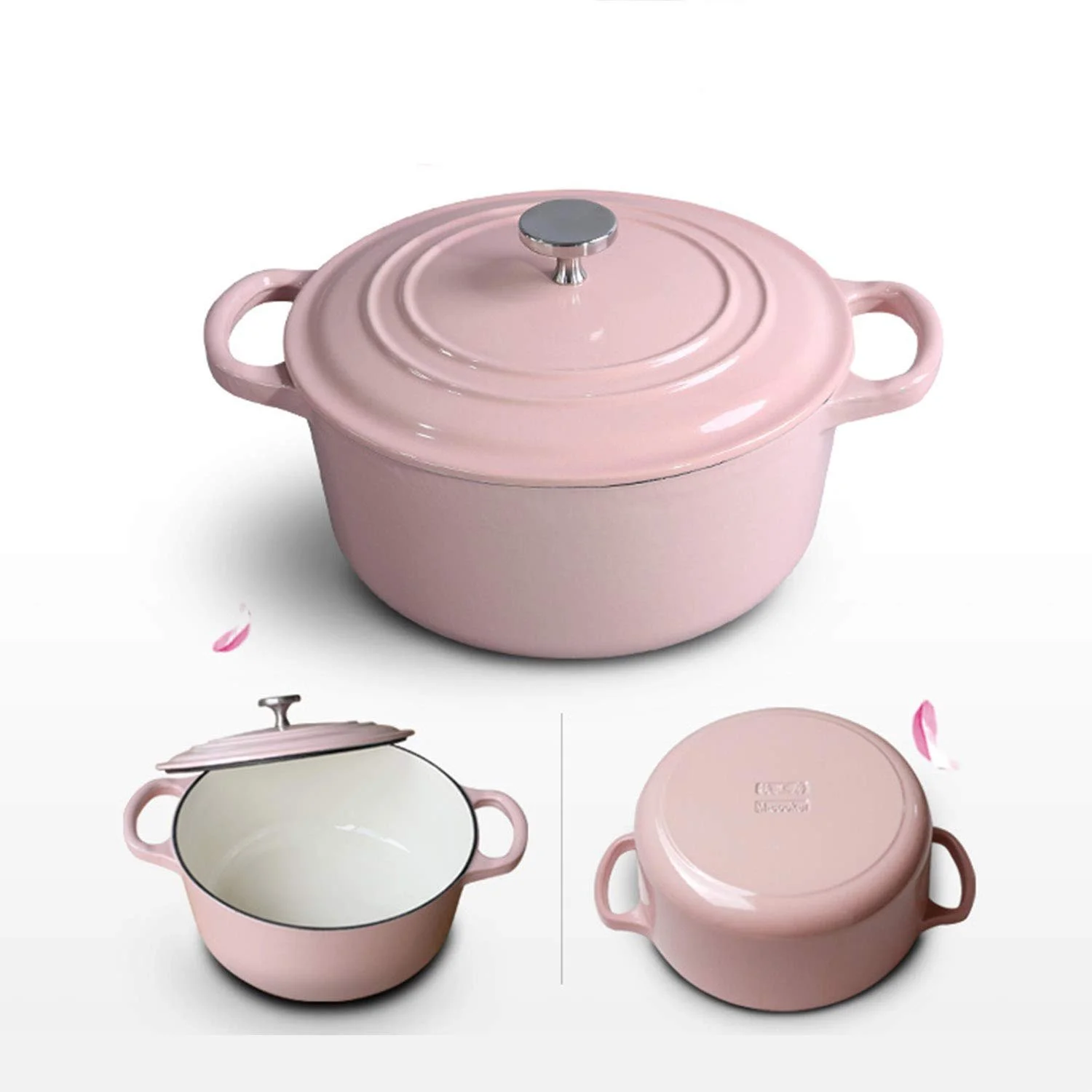 Кастрюля AIBAB из эмалированного чугуна 24 см 4 л, фото №3 Кастрюля AIBAB из эмалированного чугуна 24 см 4 л, фото №3