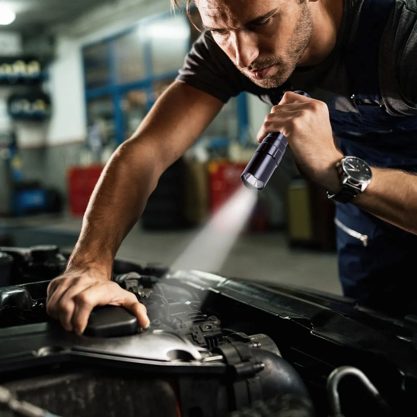 Ручний ліхтарик Gerique LED Компактний Чорний, фото №3