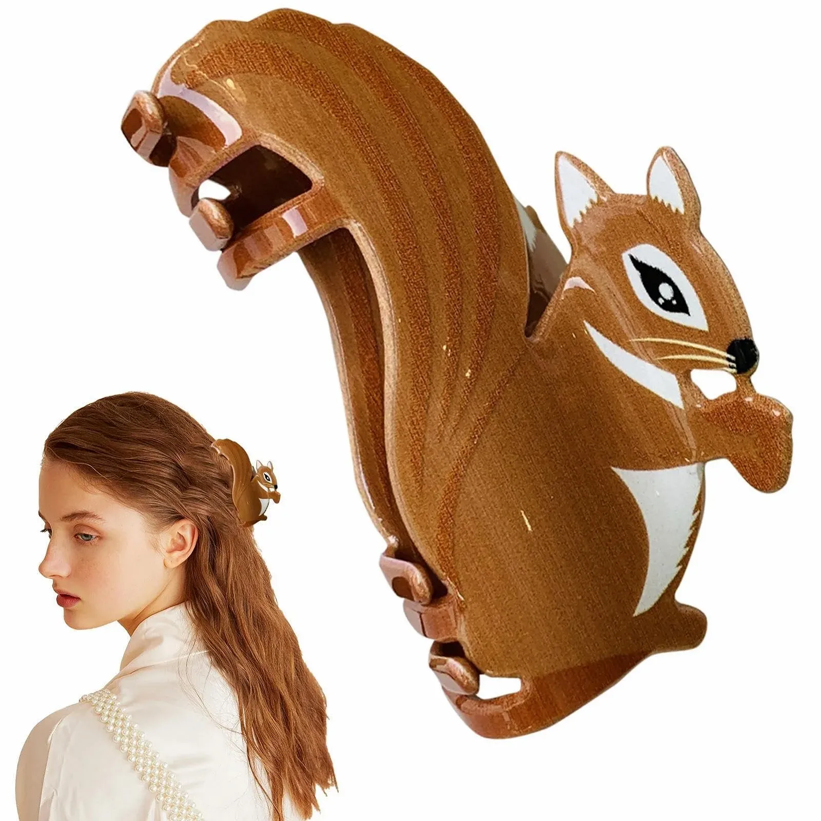 Заколка для волос Euyehn Осенние крабики | Красочные акриловые крабики, элегантные нескользящие заколки для волос, заколка для волос на День Благодарения для путешествий домой, фото №8