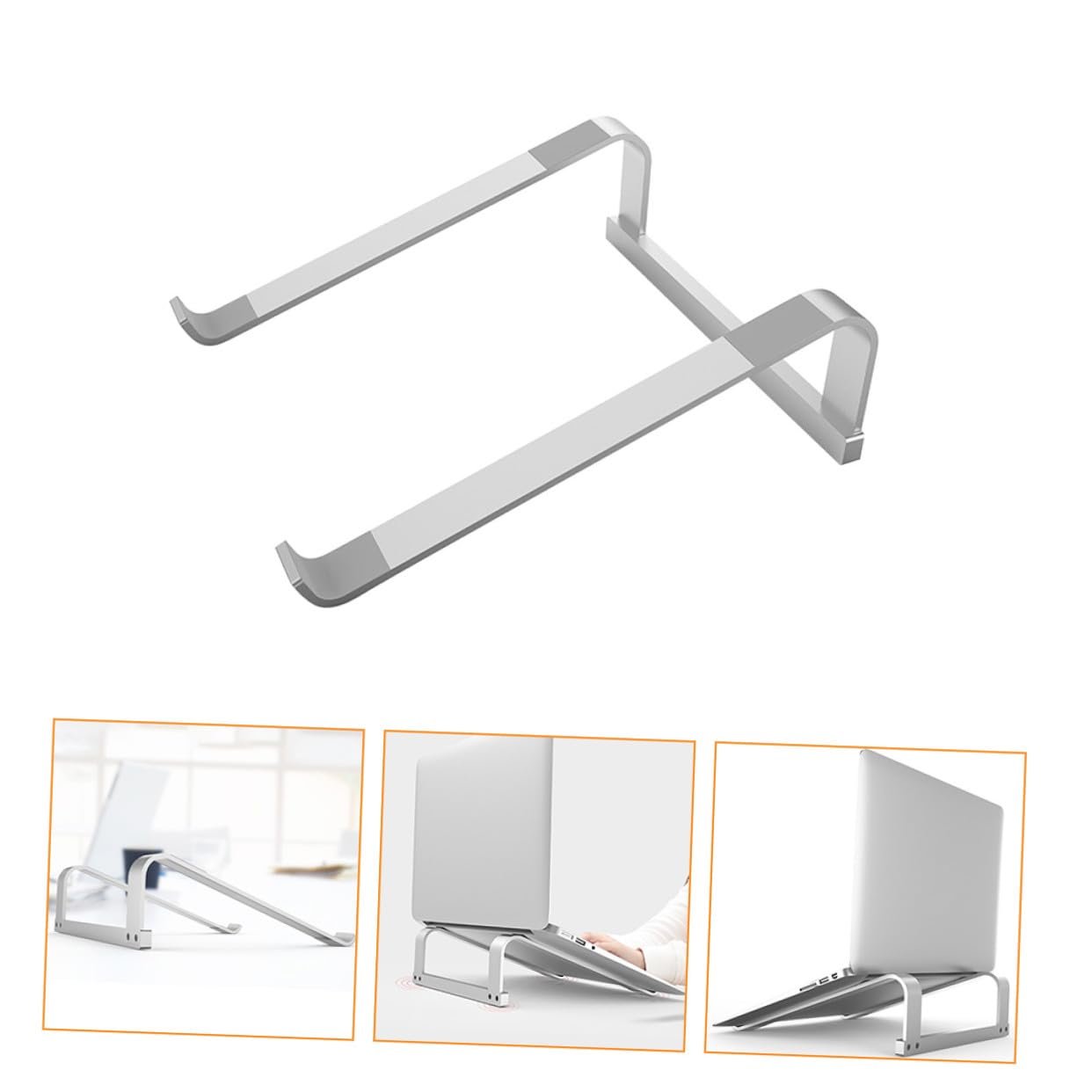 Портативна Підставка для Ноутбука Алюмінієва з Функцією Охолодження, фото №4