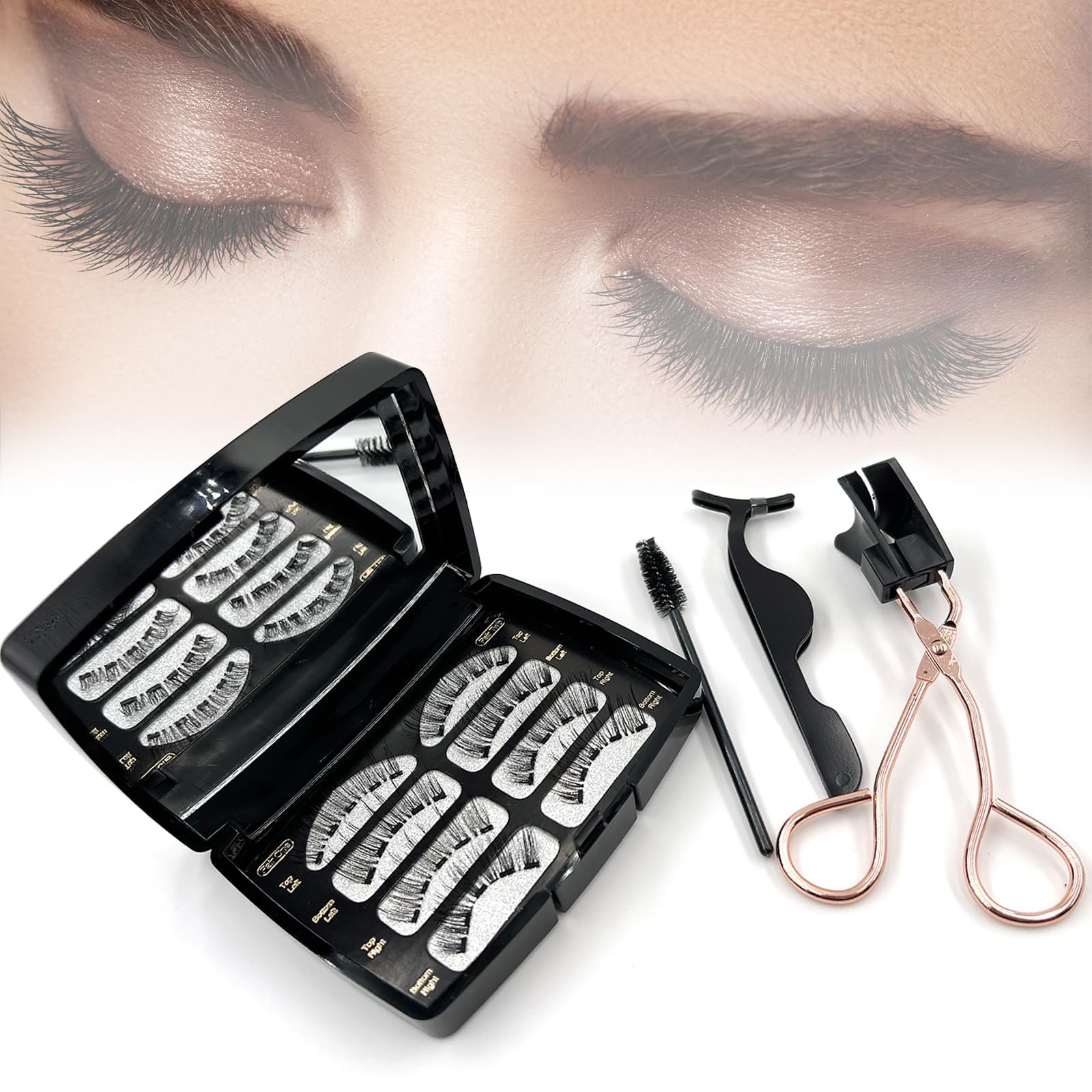 Набір Magnetic Eyelash Lifting Магнітні вії природний вигляд багаторазові без клею легко використовувати, фото №1