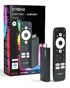 Android TV стік STRONG Leap-UNA WiFi, Chromecast, Android 11, Google Assistant, HDR10+, Dolby Audio & Dolby Vision, Google Play, Netflix, YouTube - Фото 1