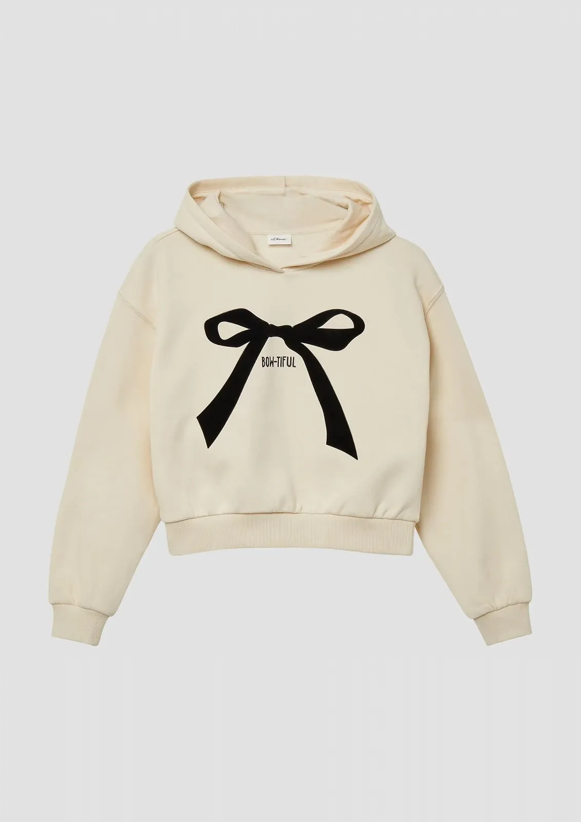 Худи s.Oliver Cuddly Cropped Oversize с принтом, фото №5