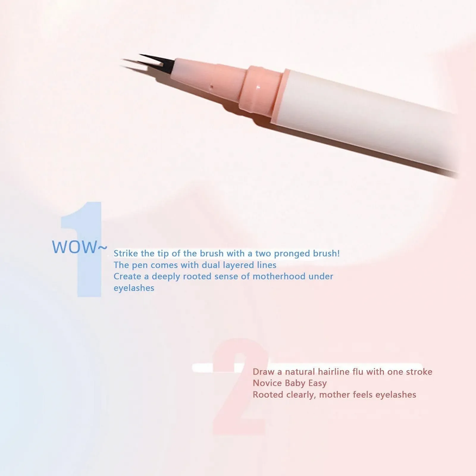 Підводка для очей Rosixehird з двома кігтевими кистями, водостійка, швидковисихаюча, фото №7 Підводка для очей Rosixehird з двома кігтевими кистями, водостійка, швидковисихаюча, фото №7