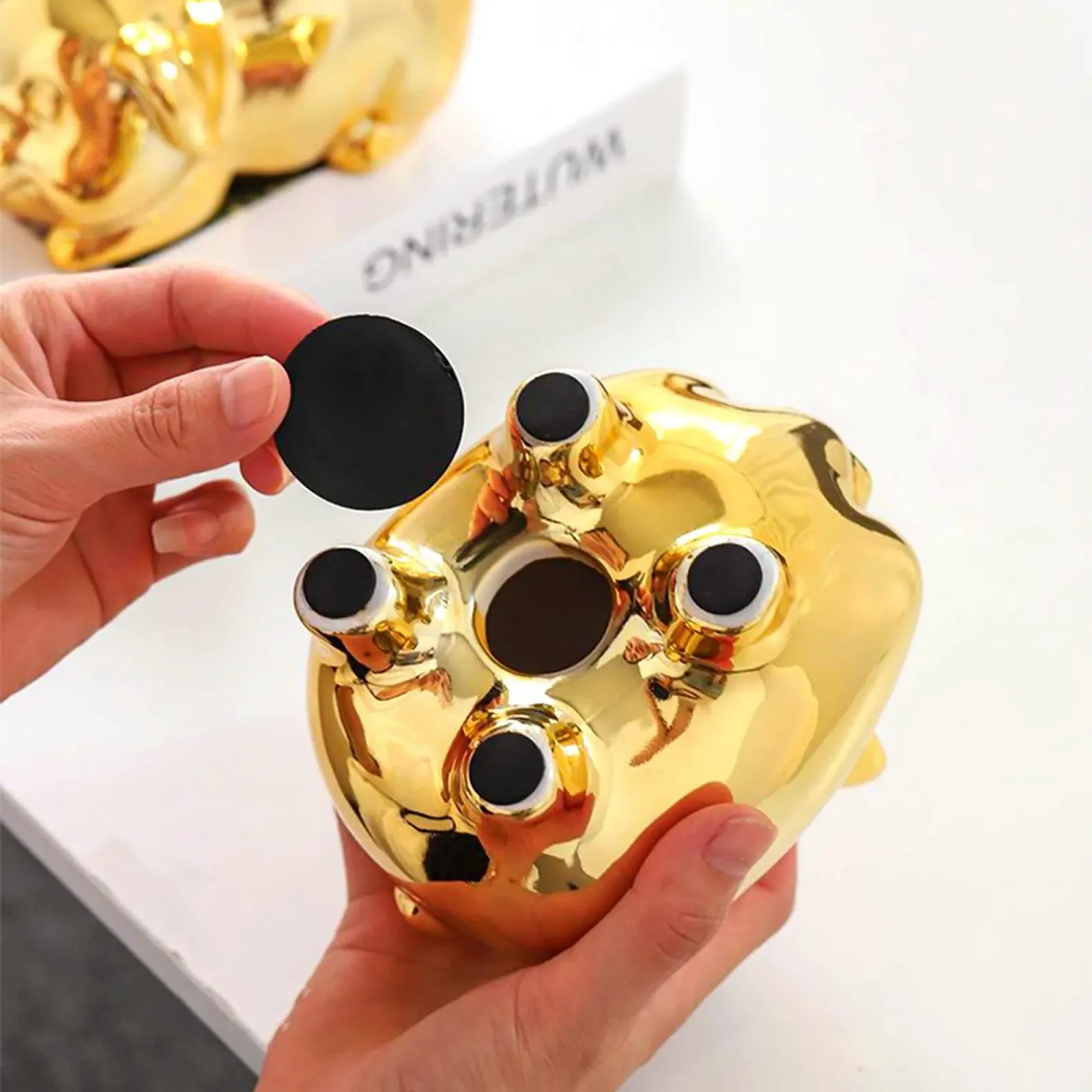 Скарбничка керамічна Piggy Bank Весільна Велика, фото №4