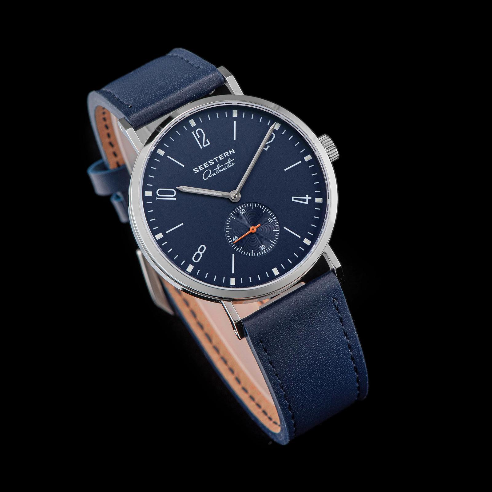 Механічний Seagull ST1701 Starfish S382.03.E 38мм Малий секундарник сріблястий Вінтажний сріблястий, вінтажний, фото №4