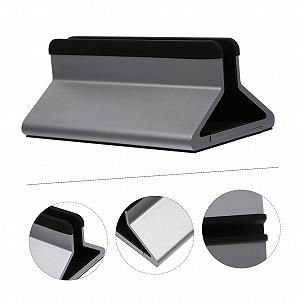 Подставка для ноутбука алюминиевая, регулируемая вертикальная подставка для ноутбуков, портативная для организации рабочего стола и эффективного использования пространства synthetic.ua - Фото 1