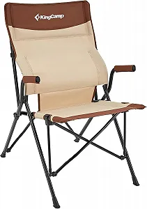 Купить Раскладное кресло KingCamp / до 136 кг / Коричнево-бежевый - Фото 1 Раскладное кресло KingCamp / до 136 кг / Коричнево-бежевый - Фото 1