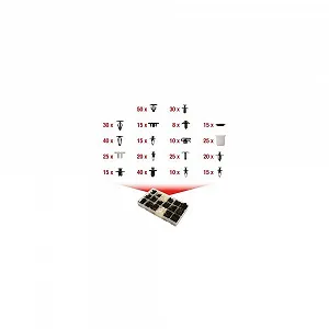 Комплект клипс кузова KS TOOLS 420.0550 - Фото 1