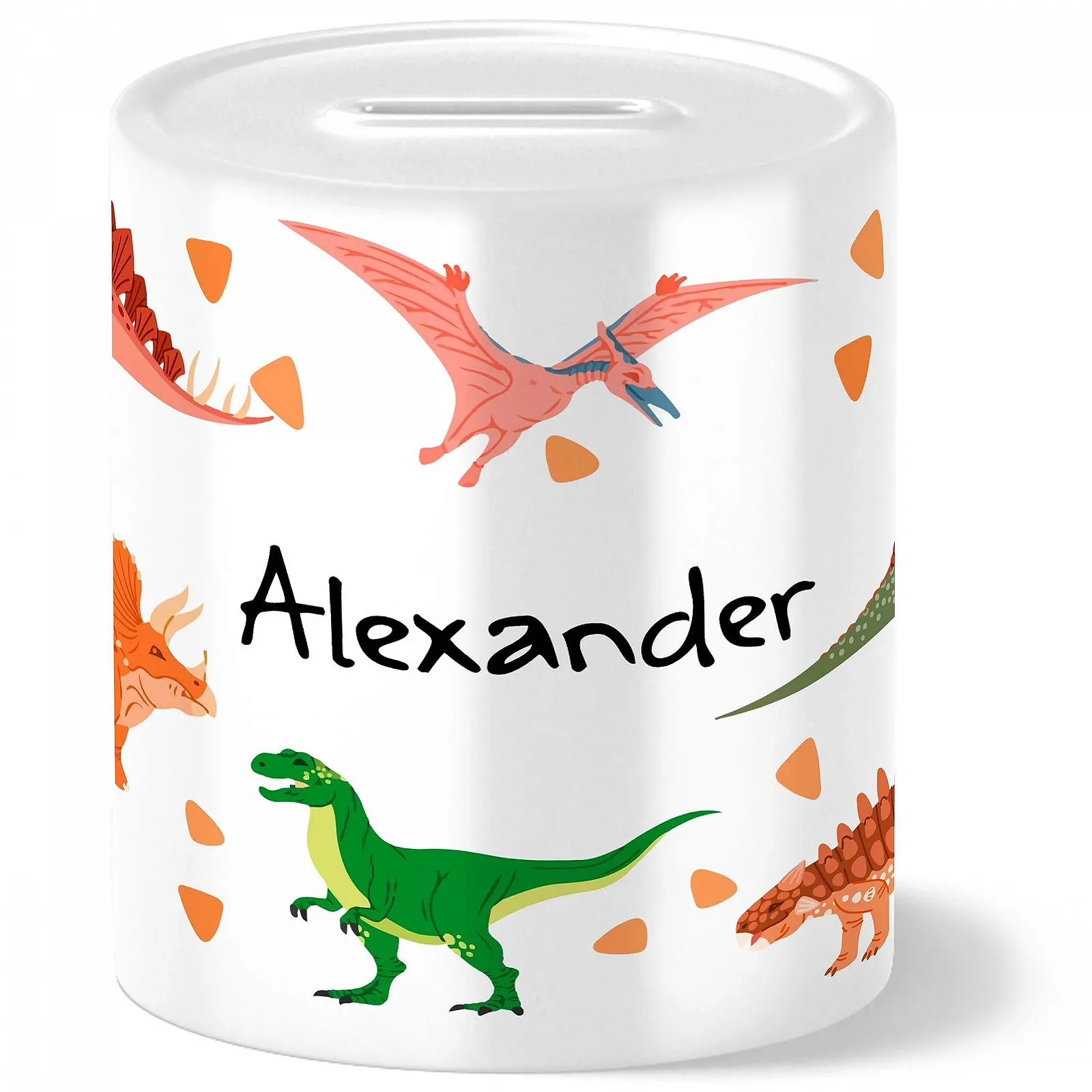 Скарбничка OWLBOOK Dinosaur Gang керамічна персональна Динозавр, фото №1