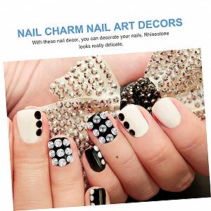 Стразы Самоклеящиеся Healeved 4320 шт Прозрачные для DIY маникюра, милые, минималистичные украшения для ногтей для свадеб, вечеринок и повседневных ногтей synthetic.ua - Фото 1