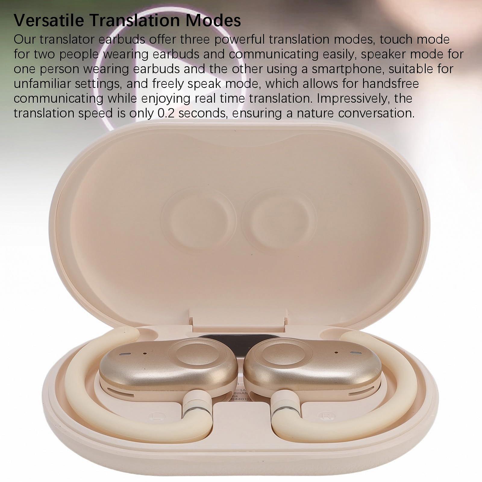 Навушники-перекладачі 5.4 144 мови для зустрічей (тілесний колір), фото №4