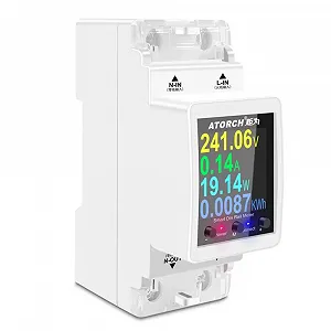 Розумний Wi-Fi, автоматичний вимикач, ATORCH 2P 63A Tuya WIFI, лічильник електроенергії КВтч, вимірювання потужності, таймер - Фото 1