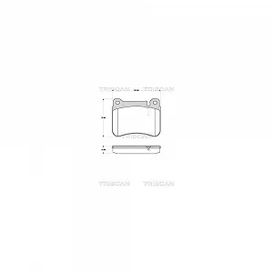 Комплект тормозных колодок, дисковый тормоз TRISCAN 8110 23050 для MERCEDES-BENZ передняя ось - Фото 1