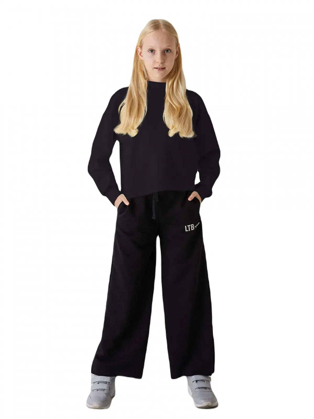 Толстовка LTB Jeans Dakege для дівчаток, розмір 116 см, чорна, фото №1