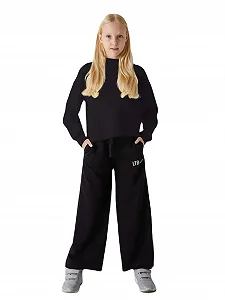 Толстовка LTB Jeans Dakege для дівчат, розмір 128 см, чорна - Фото 1