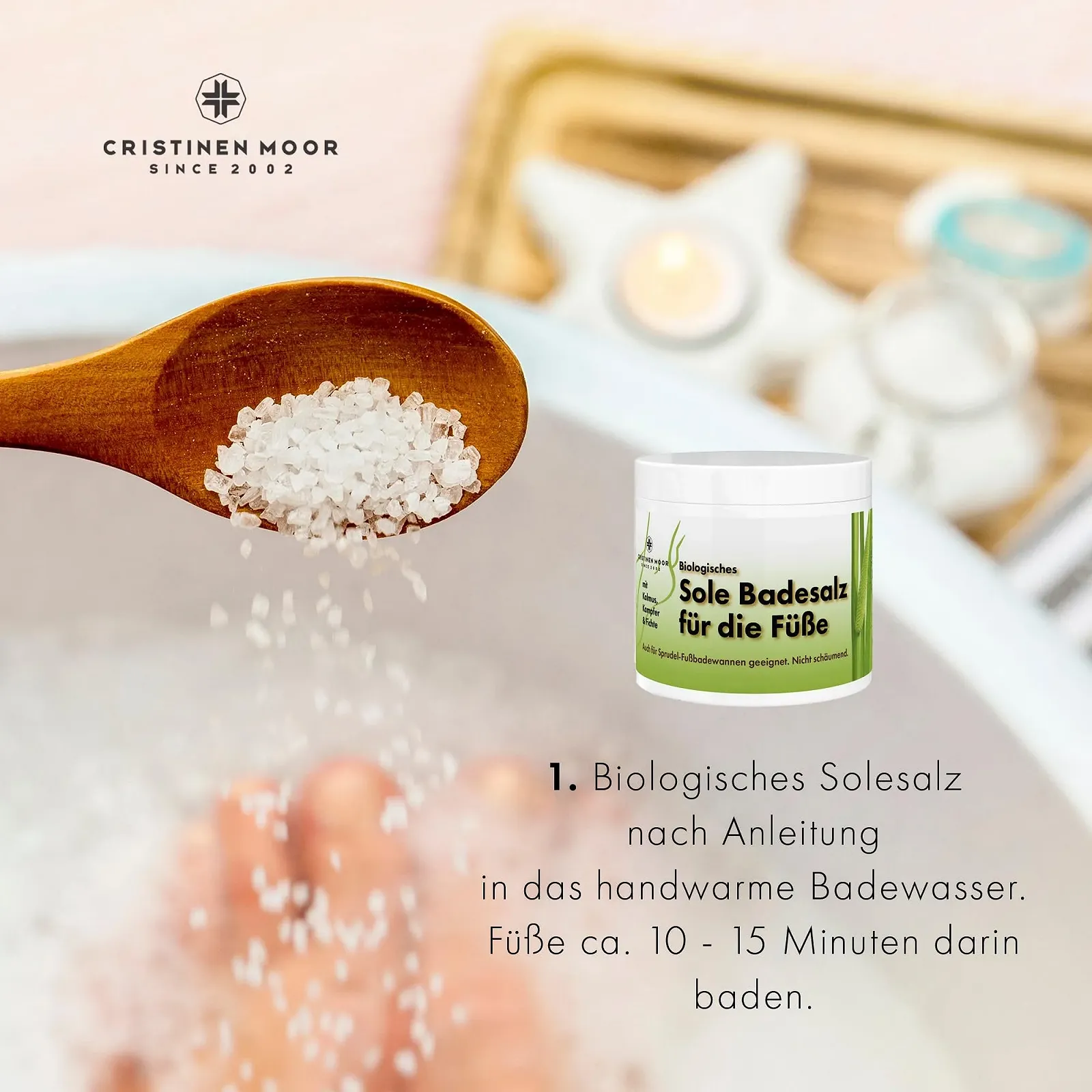 Набор для ног Moor Foot Balm 110 ml и органическая соль для ванн 500 g натуральная косметика, фото №5