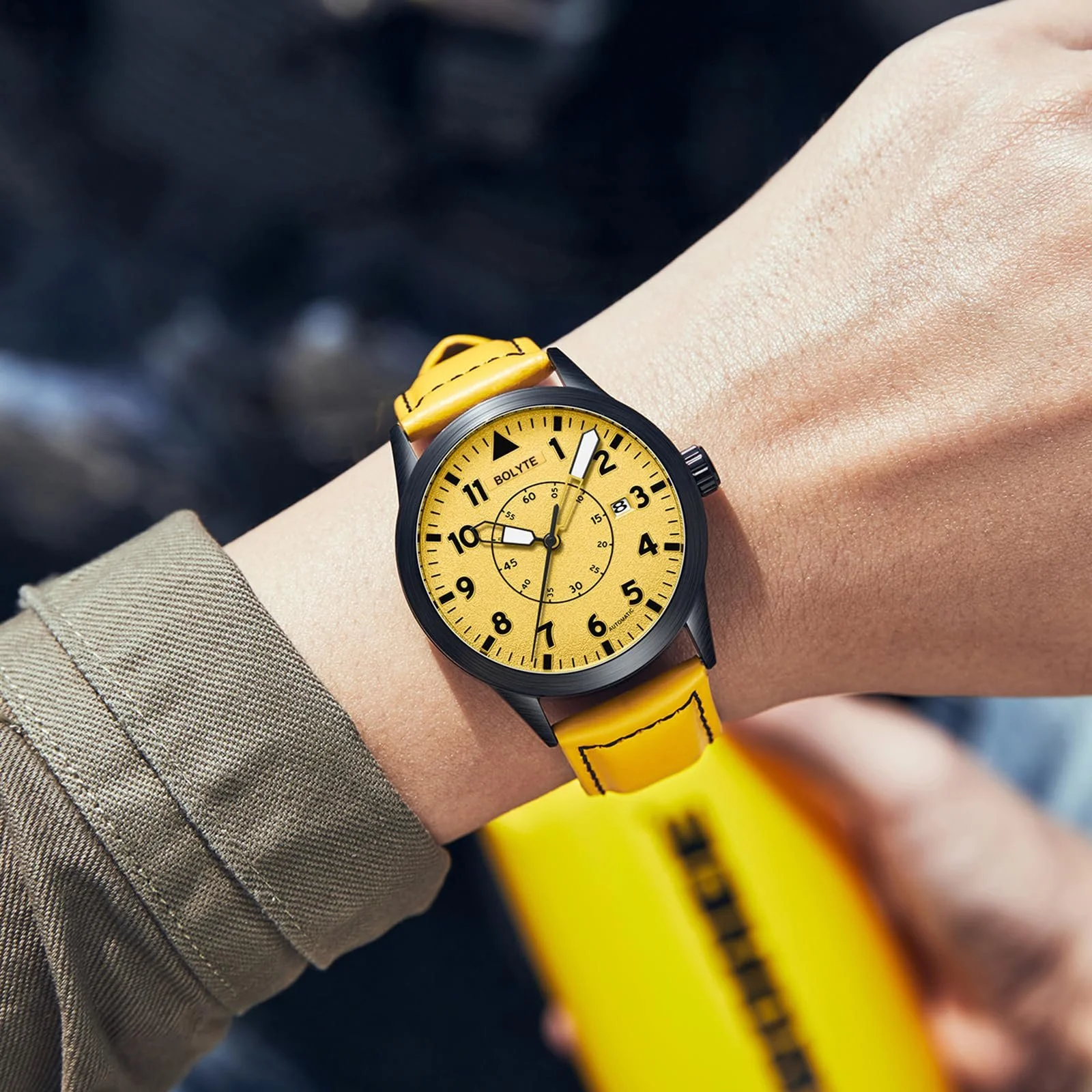 Автоматические механические мужские часы с автоподзаводом, датой, военные спортивные мужские часы с кожаным ремешком, ремешком из нержавеющей стали, фото №5 Автоматические механические мужские часы с автоподзаводом, датой, военные спортивные мужские часы с кожаным ремешком, ремешком из нержавеющей стали, фото №5