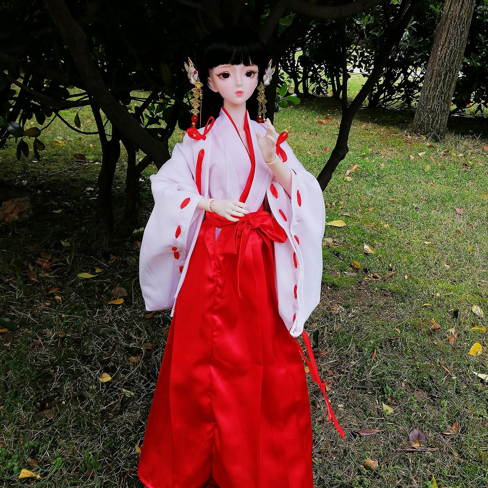 Кукла EVA BJD Japanese Witches Girl 1/3 62 см Кимоно, фото №8