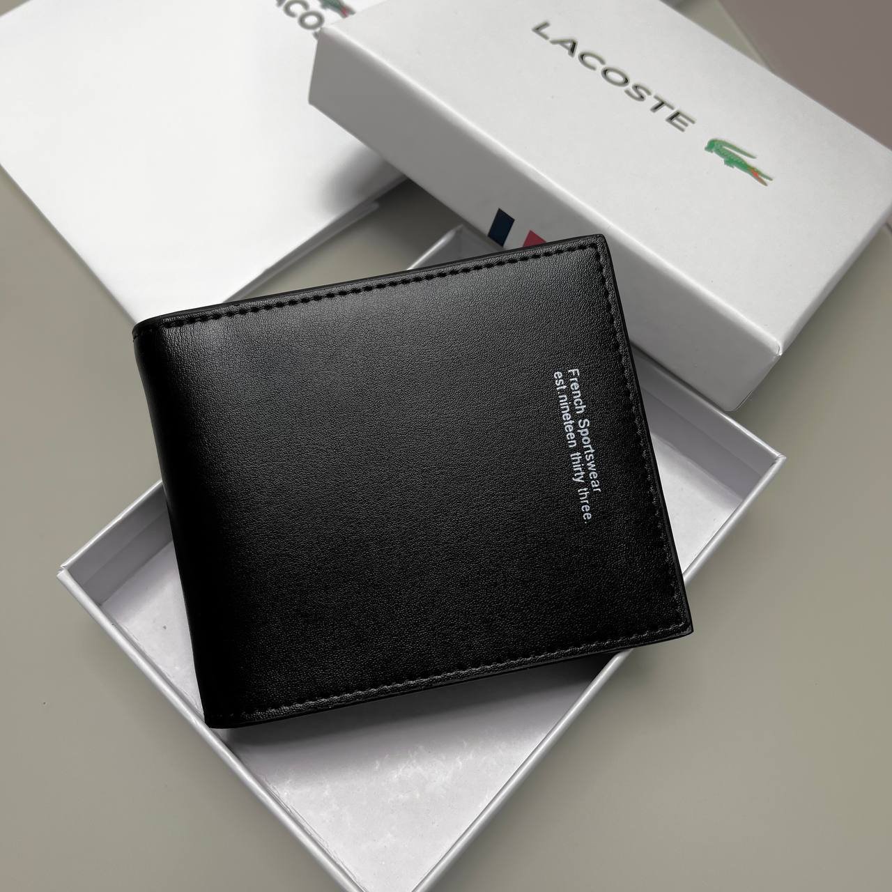 Гаманець чоловічий шкіряний Lacoste, фото №3