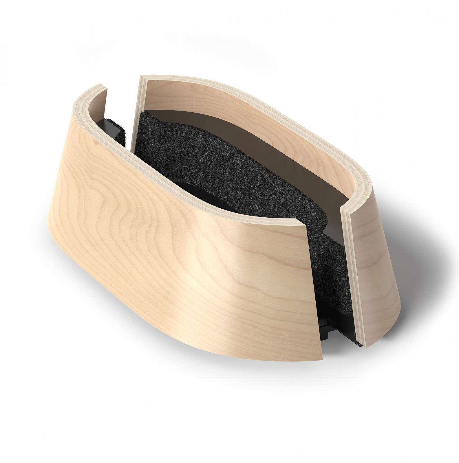 Тримач для ноутбука HumanCentric вертикальний - регульований кронштейн і док-станція, кленове дерево, фото №7