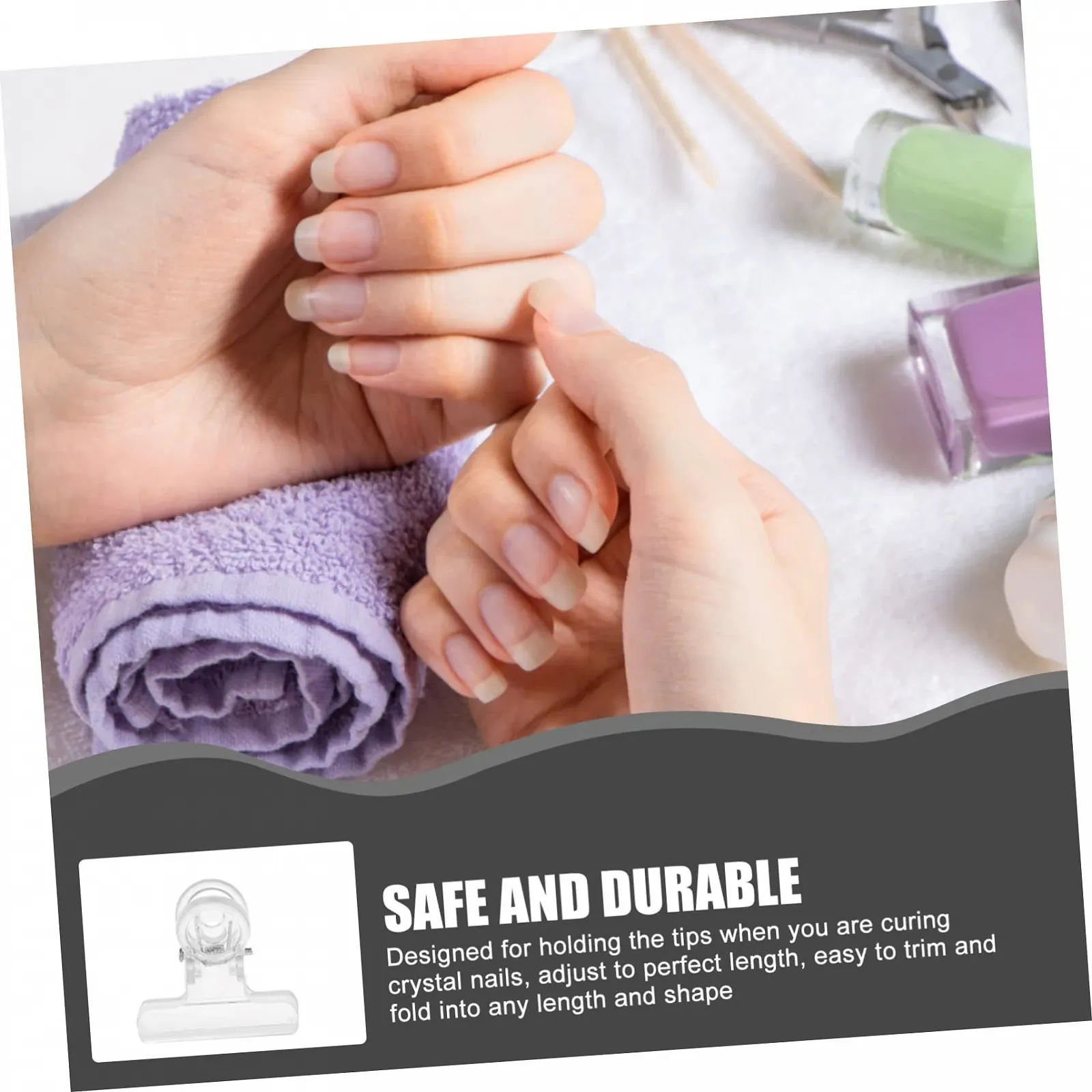 Клипсы для наращивания ногтей PACKOVE 30 шт. Прозрачный, фото №8