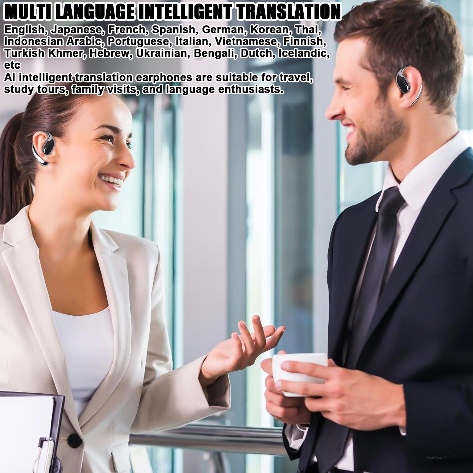 Навушники-перекладачі Black, фото №6 Навушники-перекладачі Black, фото №6