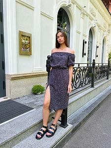 Сукня Reload Flora чорний synthetic.ua - Фото 1