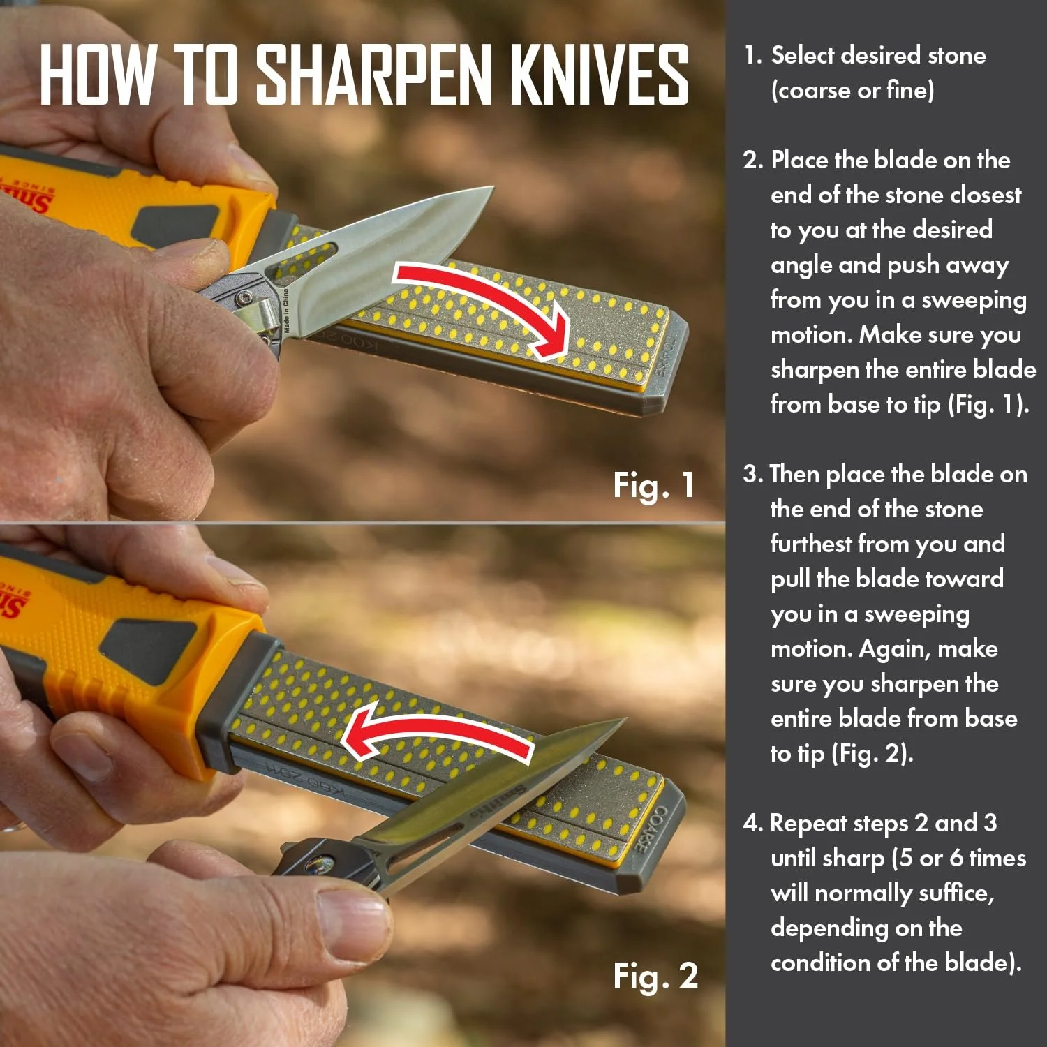 Точилка для ножів та інструментів Smith's Combination, фото №4