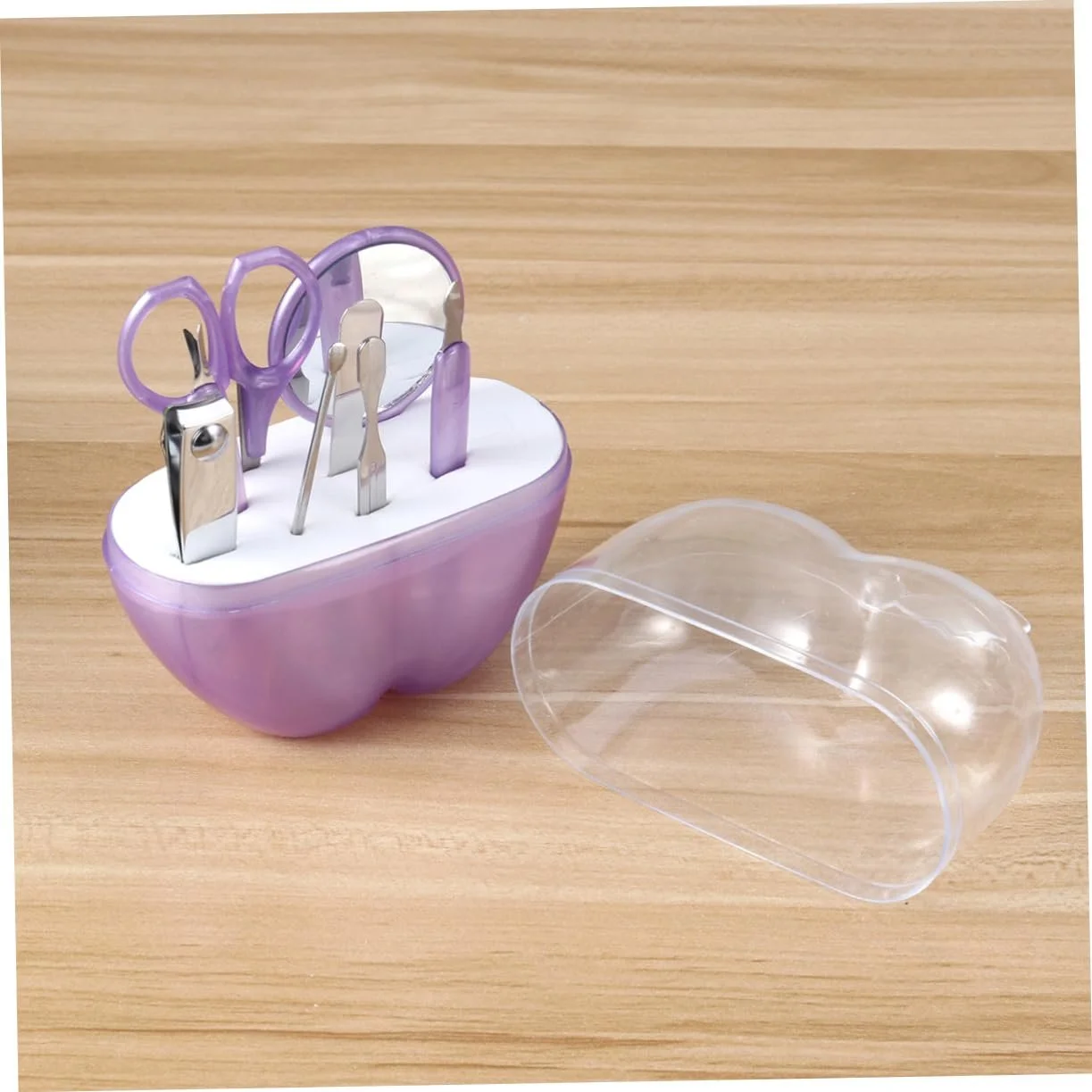 Набор маникюрных ножниц Healvian, 3 шт, Фиолетовый, фото №4