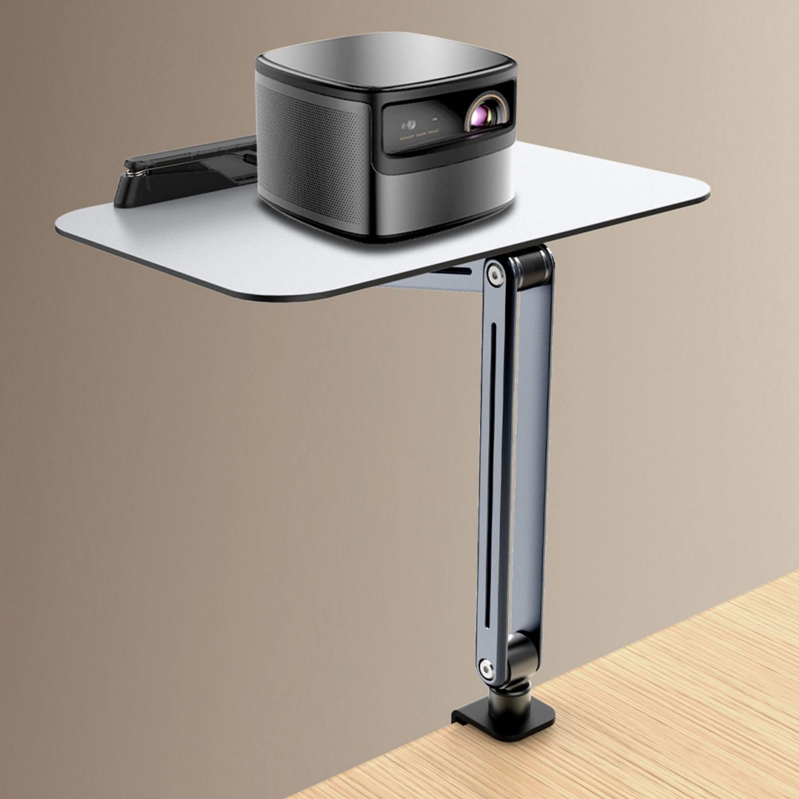 Кріплення для ноутбука з поворотною консоллю, регульоване, ергономічне, для читання, з кліпсою для планшетів і ноутбуків, з надійним затискачем, фото №4