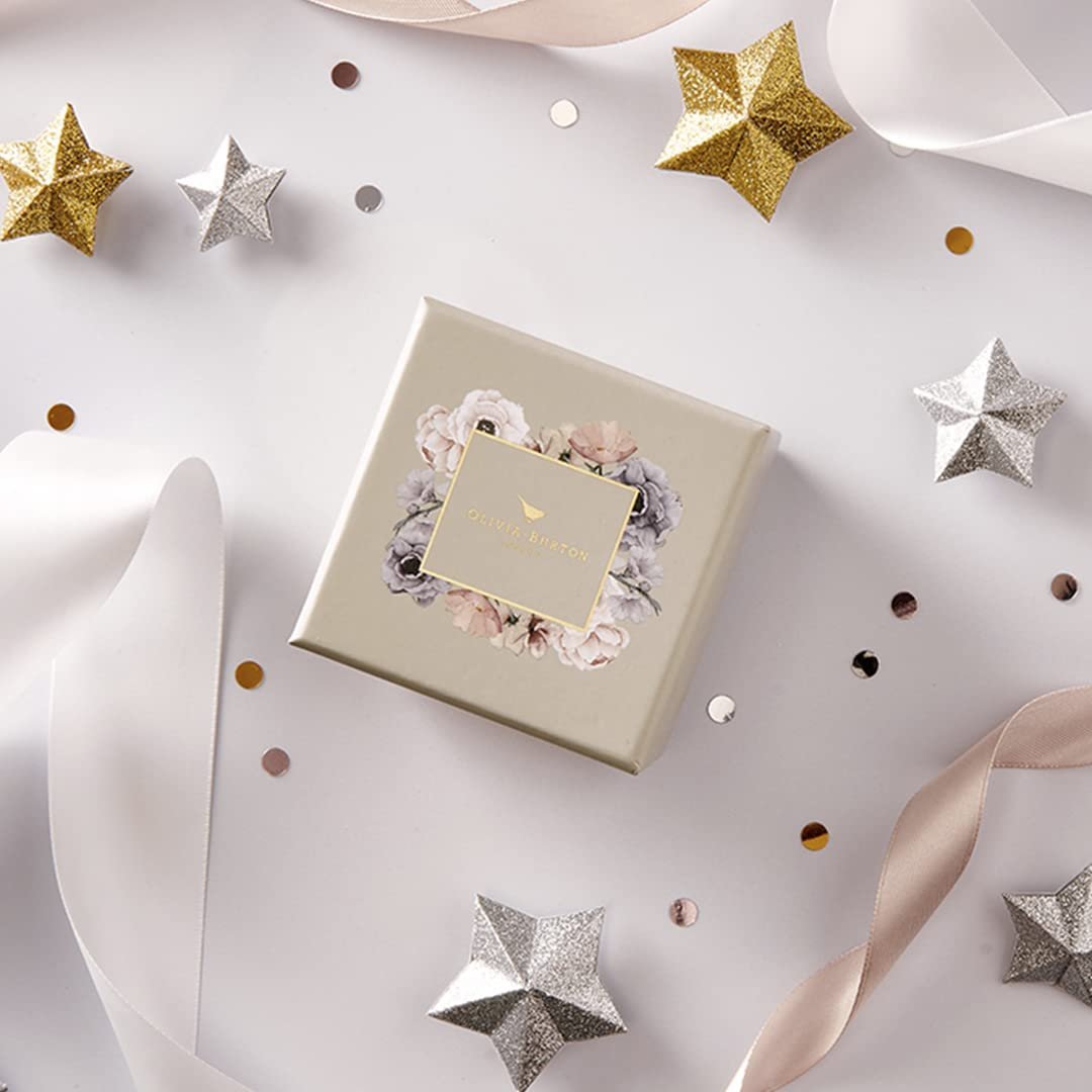 Аналоговий годинник Olivia Burton OB16PQ03 срібний з сірим ремінцем зі штучної шкіри, фото №4