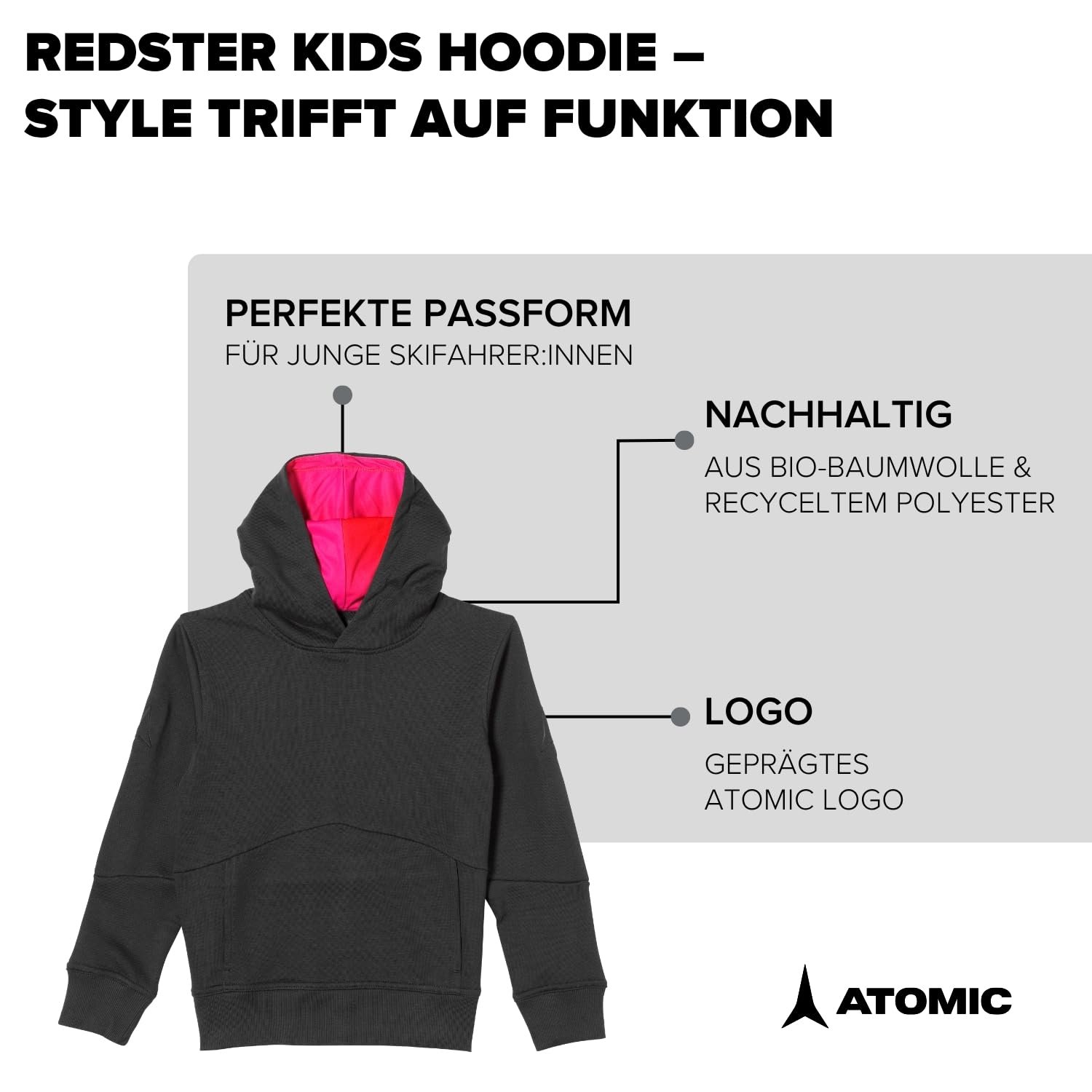 Худі ATOMIC Redster Дитячий, фото №3