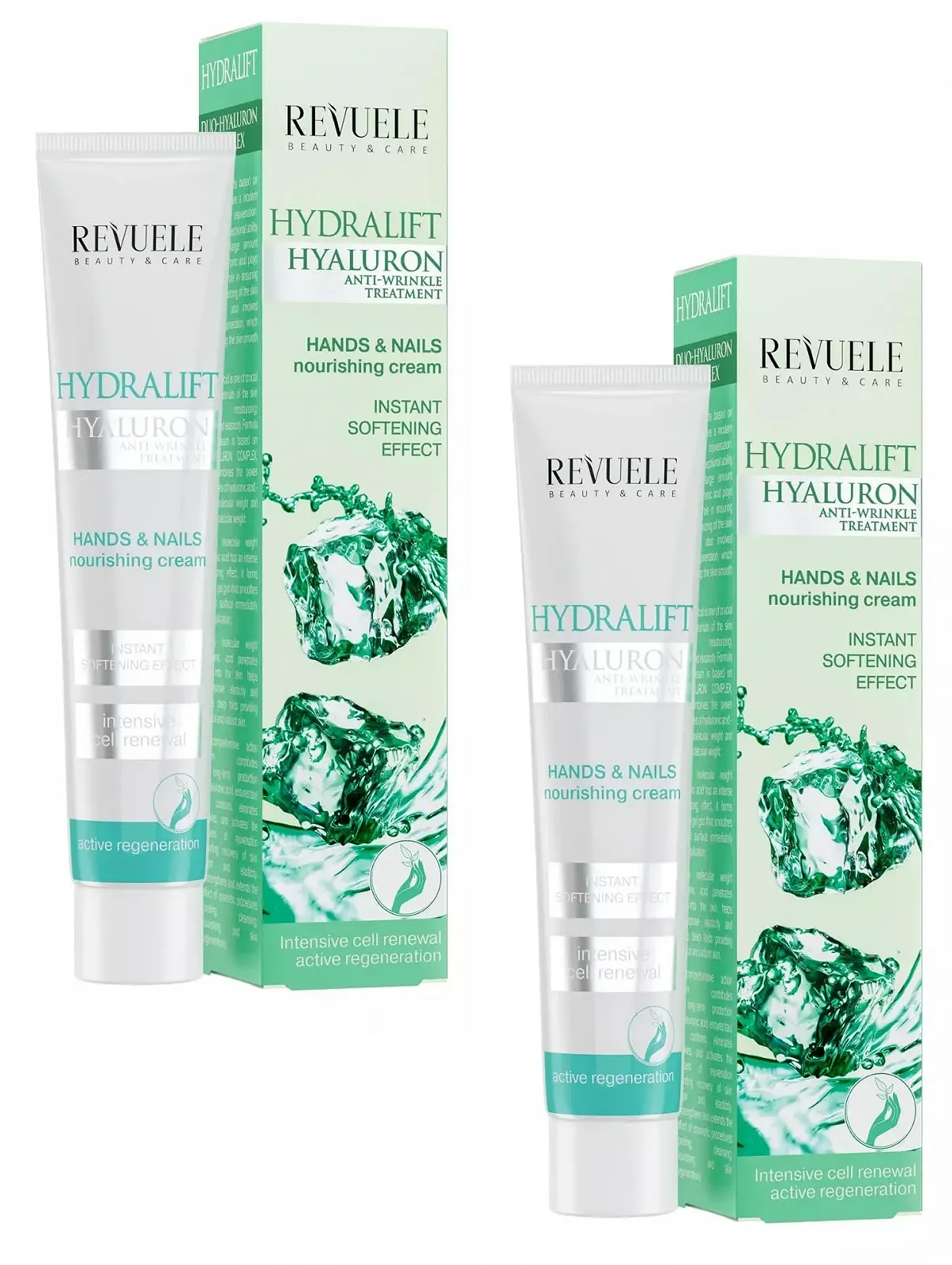 Крем для рук та нігтів REVUELE HYDRALIFT HYALURON 2 x 50 мл, фото №1