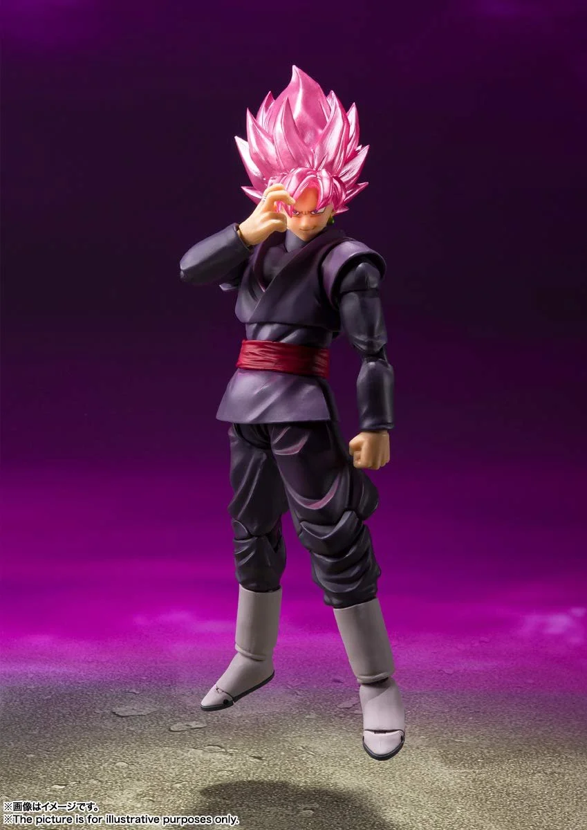 Экшн-фигурка Bandai Spirits TAMASHII NATIONS S.H.Figuarts Dragon Ball Super Goku Black - Super Saiyan Rose (Reissue), фото №6