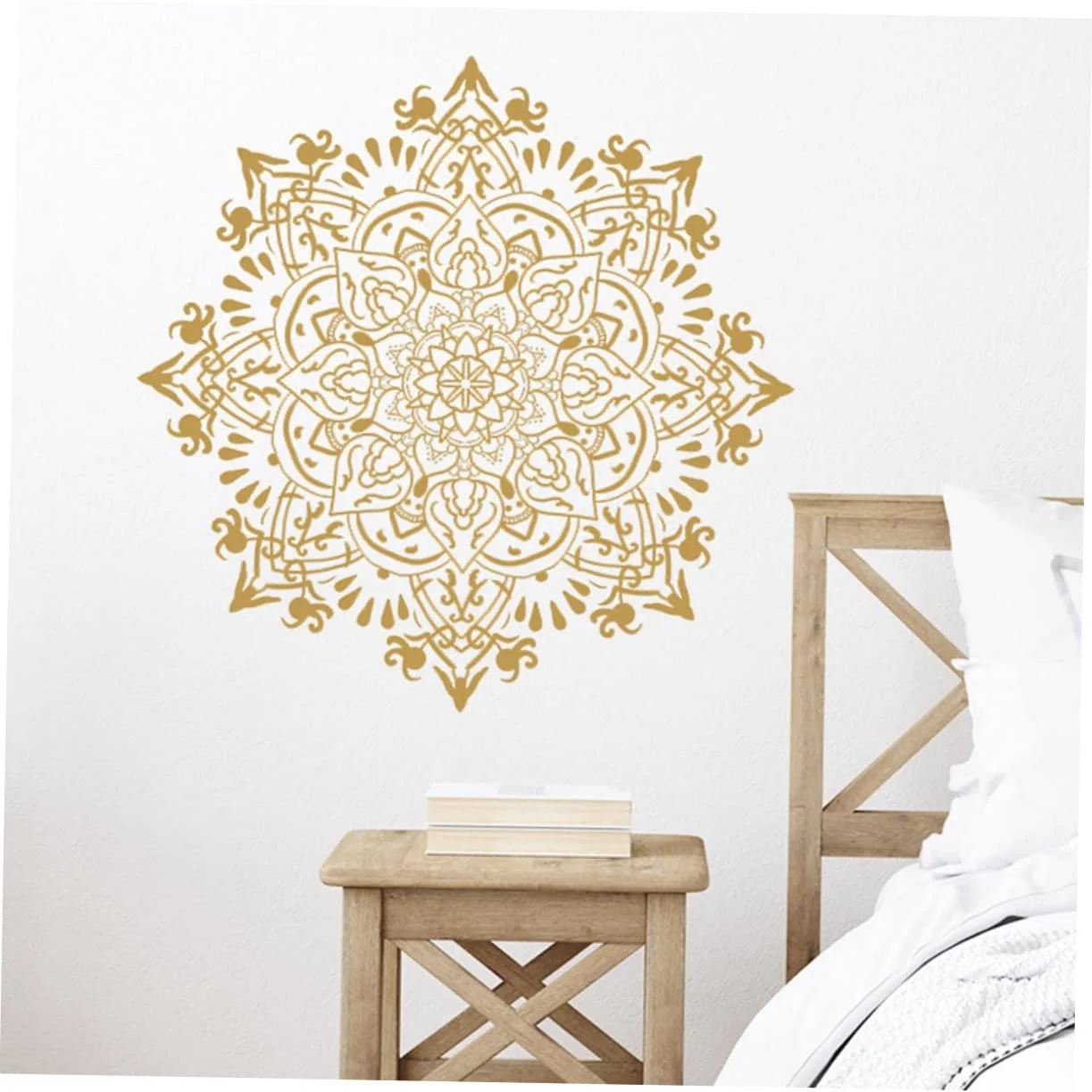 Наклейки на стіну Golden Mandala 2 шт. ПВХ Золотисті, фото №6 Наклейки на стіну Golden Mandala 2 шт. ПВХ Золотисті, фото №6